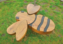 Детская скамейка Пчела