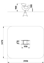 ДИО 4.141 Качалка на пружине граффити ДИО 4.141 Качалка на пружине граффити