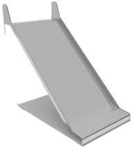 Горка из нержавеющей стали ГГН-1500.2000.006 для детской площадки