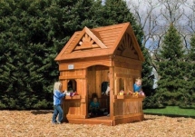 Деревянный домик Rainbow Play Systems Playhouse Design 1