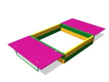 Песочница с откидной крышкой П056 для детской площадки Песочница с откидной крышкой П056 для детской площадки