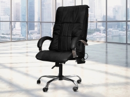 Офисное массажное кресло EGO BOSS EG1001 LKFV Антрацит (Арпатек), фото 4