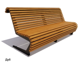 Скамейка уличная Стрит, Лиственница 3,0 м, фото 4