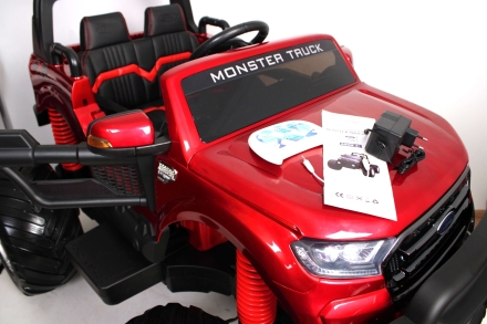 Электромобиль 4x4 FORD RANGER MONSTER TRUCK 4WD (Лицензия) с пультом (Белый) DK-MT550, фото 14