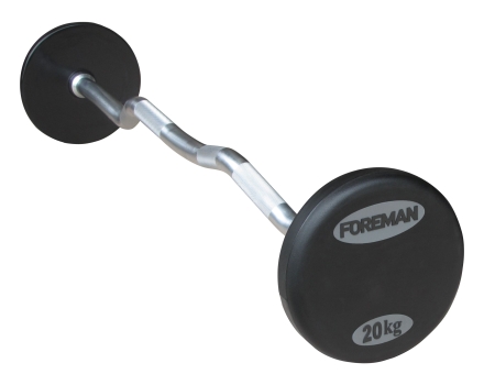 Набор штанг с искривленным грифом FOREMAN, 10-55 кг, фото 1