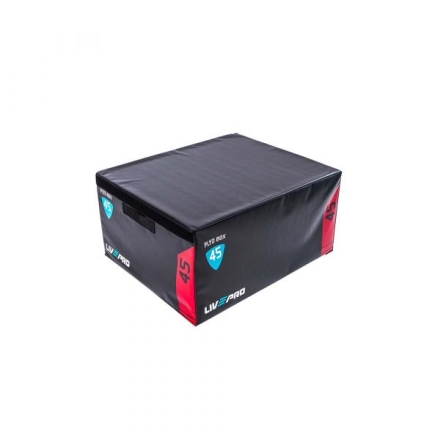 Плиометрический бокс LIVEPRO Soft Plyometric Box 914 x 762 x 457 мм, черный/красный , фото 1
