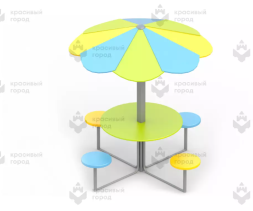 Столик с навесом «Семицветик»