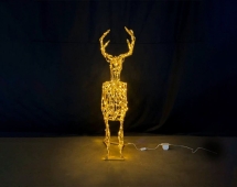 Световая полигональная фигура Олень d017