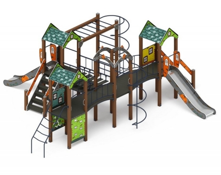 Детская игровая площадка Дворик детства Город ДИК 2.01.4.02-01 H=1200, фото 2