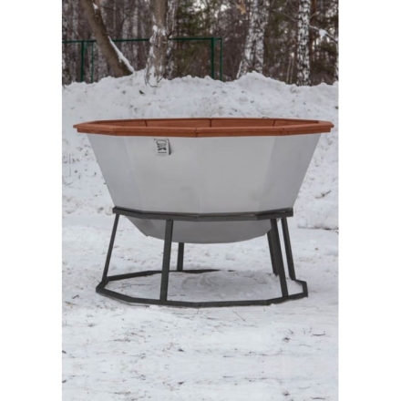 Сибирский банный чан &quot;Илья Муромец&quot; на подставке 2250 мм опора - черный металл, фото 1