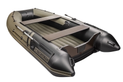 YACHTMAN-320 НДНД (Яхтман) хаки-черный (лодка ПВХ нднд под мотор с усилением), фото 1
