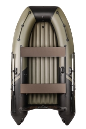 YACHTMAN-320 НДНД (Яхтман) хаки-черный (лодка ПВХ нднд под мотор с усилением), фото 7
