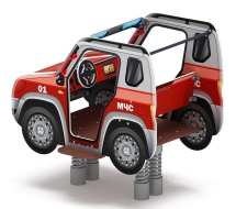 Джип МЧС - Качалка на пружине двухместная машинка - ИО 23.03.05-12