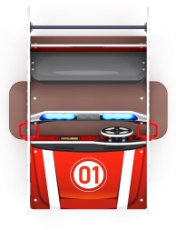 Джип МЧС - Качалка на пружине двухместная машинка - ИО 23.03.05-12, фото 5