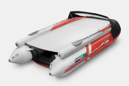 GLADIATOR E 420 X Expedition Красно-белый моторная лодка ПВХ, фото 3