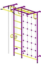 Детский спортивный комплекс Пионер С4С пурпурно/жёлтый