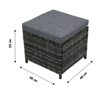 Набор мебели Аруба модульный серый, серый Набор мебели Аруба модульный серый, серый