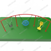 Качели Дуга 3-х местные для малышей