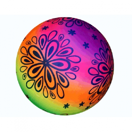 Мячик игровой пляжный, разноцветный d-25 см, фото 1