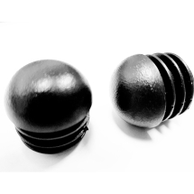 Заглушка круглая на диаметр трубы 25мм внутренняя сферическая черная Заглушка круглая на диаметр трубы 25мм внутренняя сферическая черная