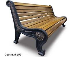 Скамейка чугунная Патриот, Сосна 0,6 м, фото 4