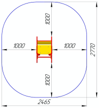 Качалка на пружине Ромашка КБ-09 для игровой площадки