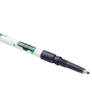 Палки для скандинавской ходьбы Starfall, 77-135 см, 2-секционные, чёрный/белый/ярко-зелёный