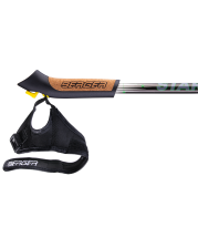 Палки для скандинавской ходьбы Starfall, 77-135 см, 2-секционные, чёрный/белый/ярко-зелёный