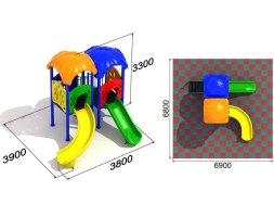 Детская игровая площадка Незабудка 1.2.2, фото 2 Детская игровая площадка Незабудка 1.2.2, фото 2