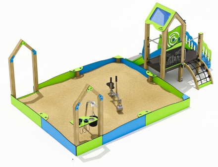 Песочный дворик ЛД051004 для детской площадки, фото 1