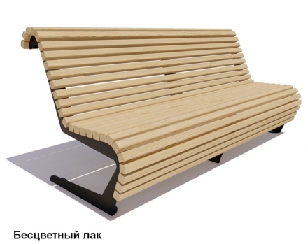 Скамейка уличная Стрит, Сосна 2,0 м, фото 1