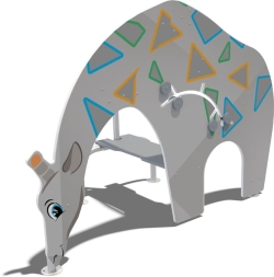 Игровое оборудование Жираф со скамьей МД120.00, фото 1 Игровое оборудование Жираф со скамьей МД120.00, фото 1