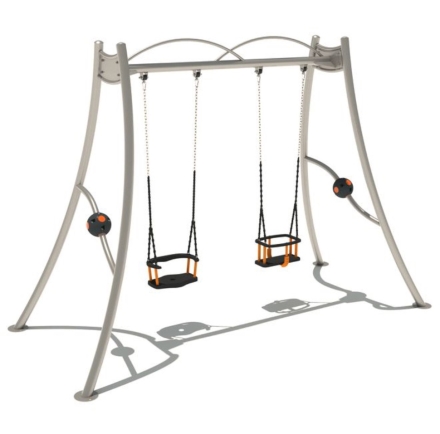 Качели Емеля с различными декоративными элементами для детской площадки, фото 1