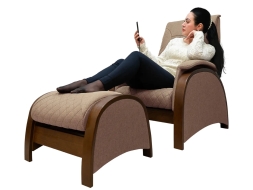 Кресло-качалка (маятник) с массажем FUJIMO BALANCE 2 F2004 TOFP Шоколад, фото 6