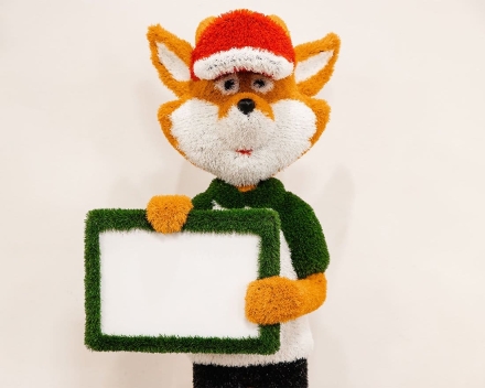 Топиари лисенок Колин с табличкой, h=165см - газон Eco, фото 4