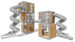 Игровой комплекс Эко Кубус VST 4507/2 для детской площадки, фото 1 Игровой комплекс Эко Кубус VST 4507/2 для детской площадки, фото 1