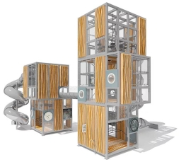 Игровой комплекс Эко Кубус VST 4507/2 для детской площадки, фото 2 Игровой комплекс Эко Кубус VST 4507/2 для детской площадки, фото 2