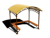 Беседка с лавочками