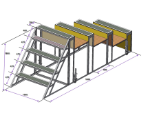 Мобильная полоса препятствий (разрушенная лестница, лабиринт, подвижная лестница и туннель)