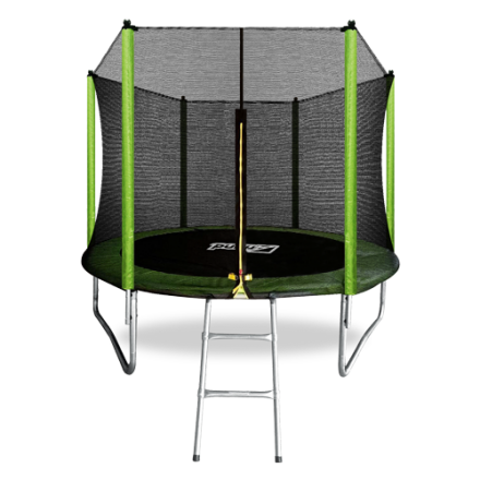 Батут  8FT с внешней страховочной сеткой и лестницей, светло-зеленый, ARL-TN-0803_O_LG, фото 1