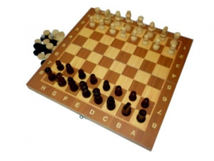 Набор 3 в 1 (шахматы, шашки, нарды) W7722, фото 1
