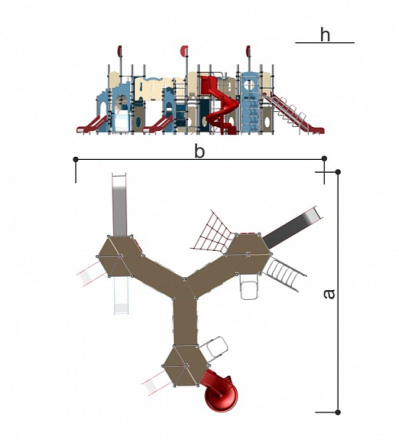 Комплекс игровой детский Romana 101.105.00, фото 3
