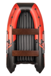 YACHTMAN-320 НДНД (Яхтман) красный-черный (лодка ПВХ нднд под мотор с усилением), фото 7