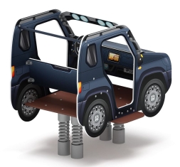 Джип Металлик - Качалка на пружине двухместная машинка - ИО 23.03.05-13, фото 2