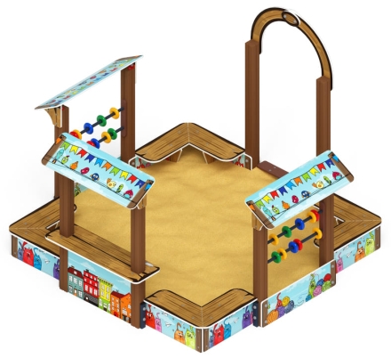 Песочный дворик Теремок (Коты) - ИО 6.01.04-03, фото 4