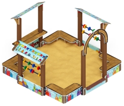 Песочный дворик Теремок (Коты) - ИО 6.01.04-03, фото 2