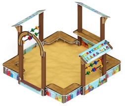 Песочный дворик Теремок (Коты) - ИО 6.01.04-03, фото 1