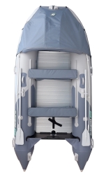 Gladiator D 370 AL PROFESSIONAL D Светло-темносерый моторная лодка ПВХ Алюминиевый пайол, фото 2