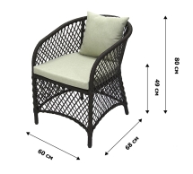 Набор мебели Сакраменто коричневый, estera-хамелеон