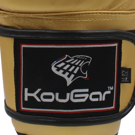 Перчатки боксерские KouGar KO600-4, 4oz, золото, фото 6